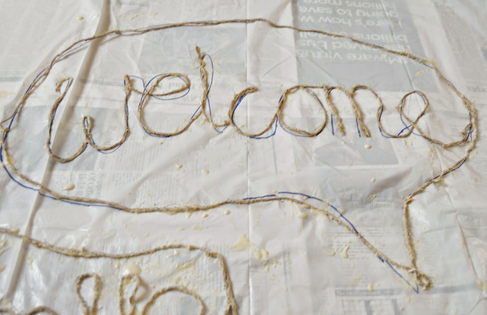 Vikalpah DIY Words with jute twine + 10 Awesome DIY Twine projects to try