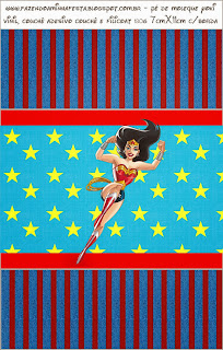 Wonder Woman, Free Printable Candy Bar Labels.