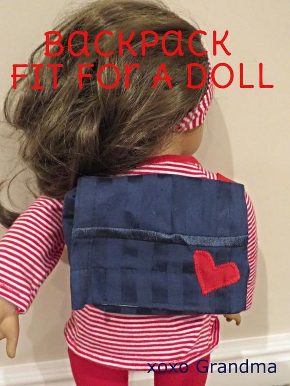 xoxo Grandma Backpack Fit for A Doll