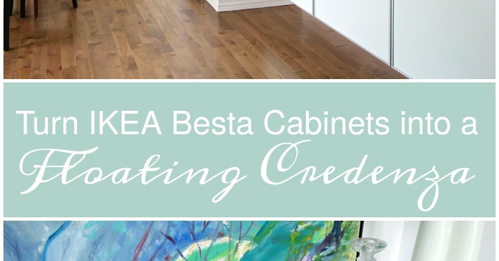 DIY Plywood Topped Ikea Hack Floating Credenza Dans le Lakehouse