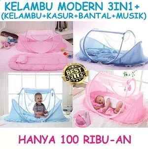 Kelambu Bayi Modern 3in1 + Musik Kelambu Bayi Modern 3in1 + Musik