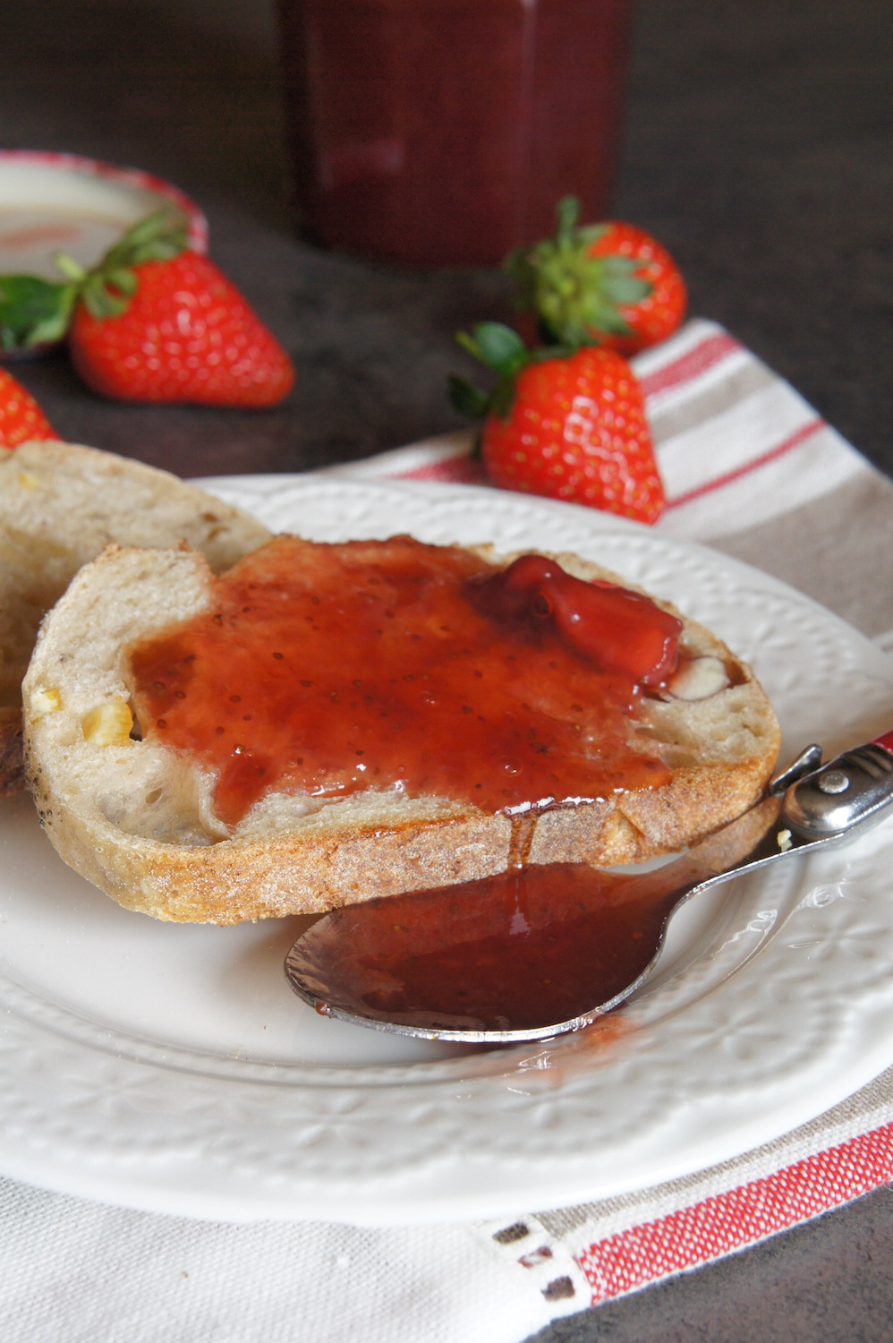 Confiture de fraises au jus d'orange