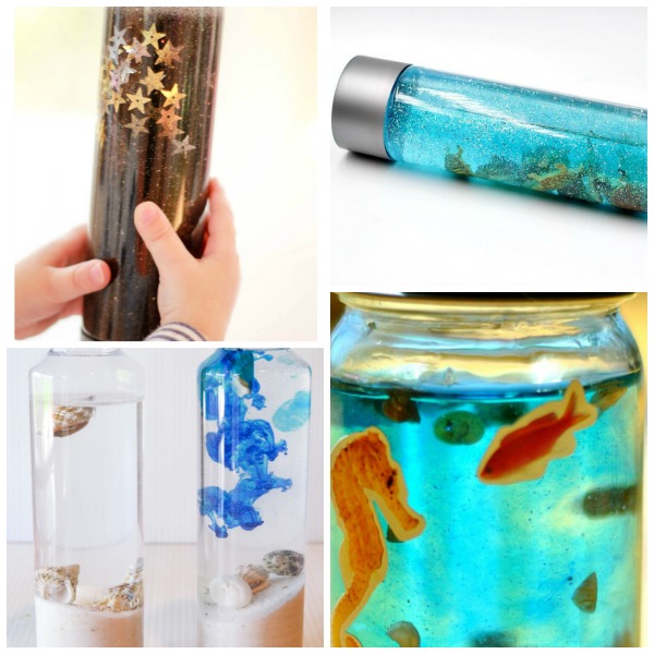 46 TOTALLY AWESOME sensory bottles for kids! WOW! I love these!