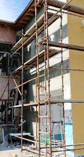 Work continues around the corner Work continues around the corner