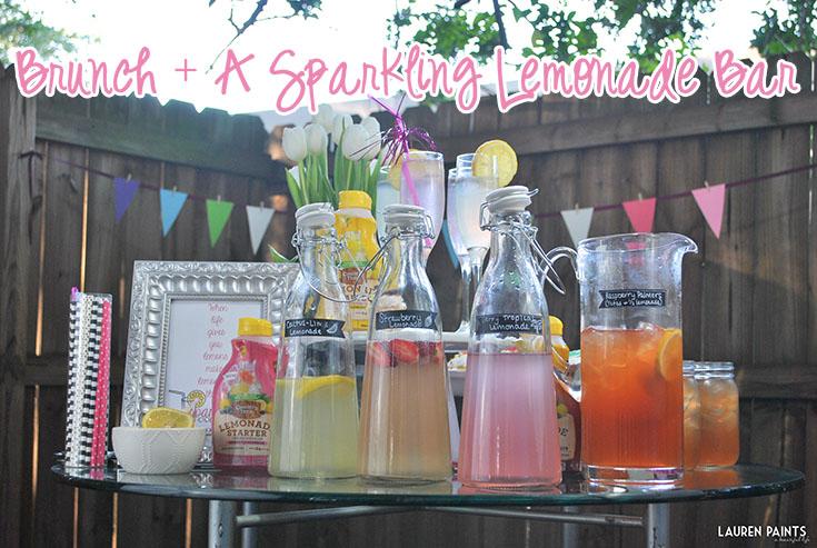 Brunch + A Sparkling Lemonade Bar - Pour More Fun with Country Time Lemonade Starters