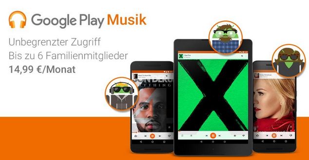 Google Play Musik Familie