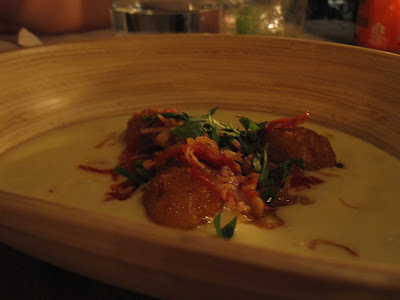 Bangkok, Quince Eatery and Bar, crispy quail eggs on potato puree