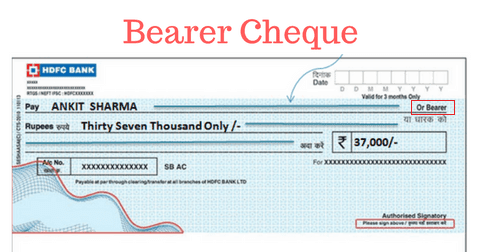 What is the difference between an order cheque and a crossed