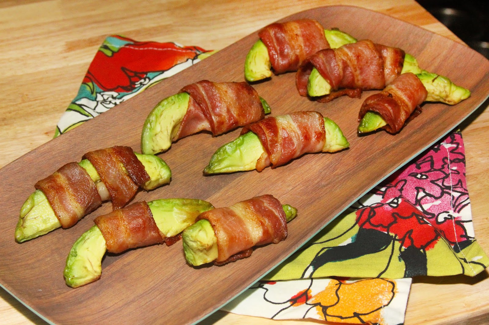 For the Love of Food Bacon Wrapped Avocado Wedges