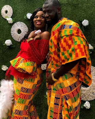 ✘ 39 Latest African Kente Styles Attires For Wedding Parties with its quality traced back to the Republic of Ghana ✘ 39 Latest African Kente Styles Attires For Wedding Parties