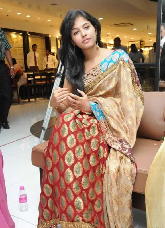 Actress Anjali Spicy Saree Photos