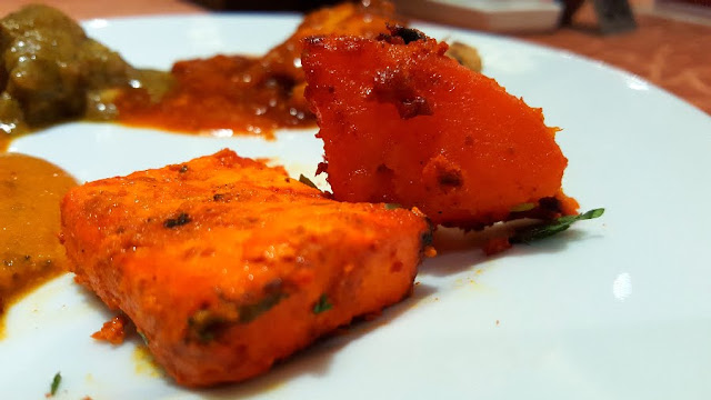 Tandoori Paneer and Sounde Aloo potato