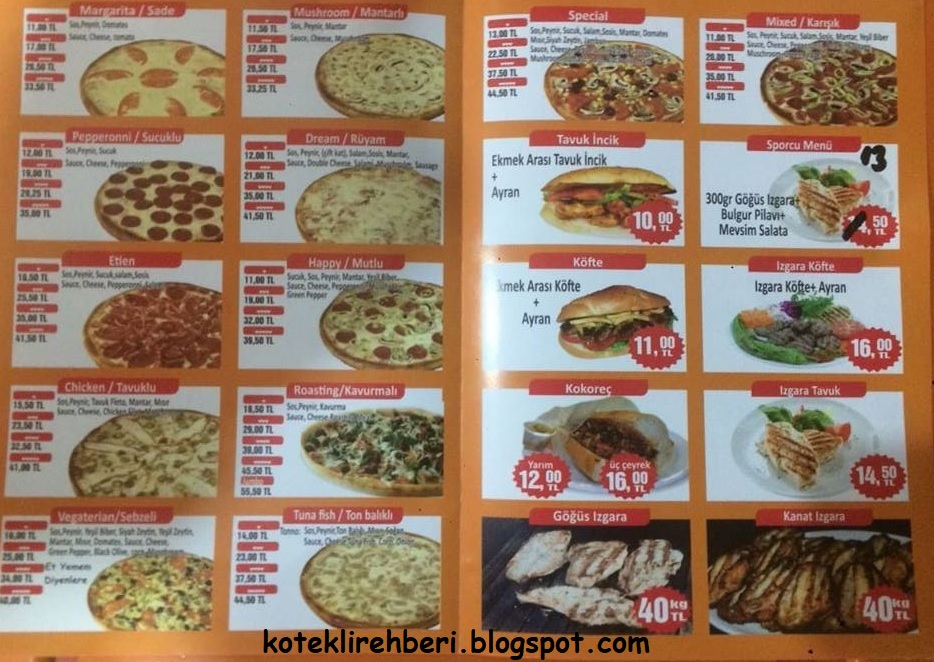 Kötekli Rehberi Kötekli Chefin Çorba Izgara Pizza