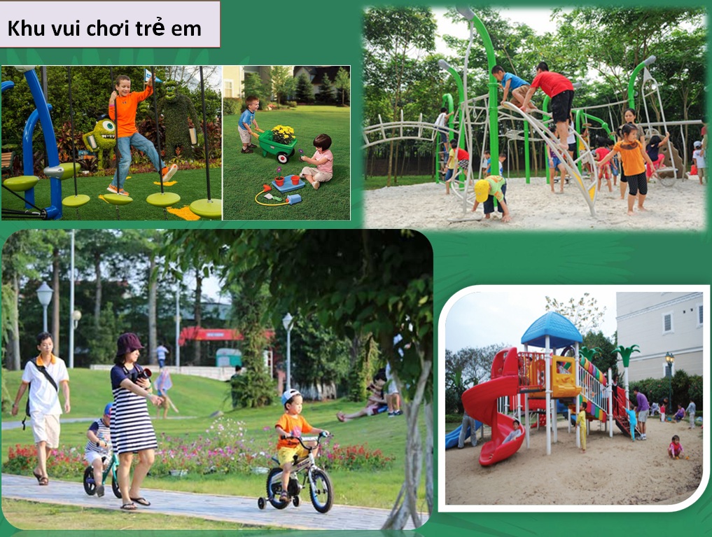 Tiện ích khu vui chơi trẻ em Tiện ích khu vui chơi trẻ em