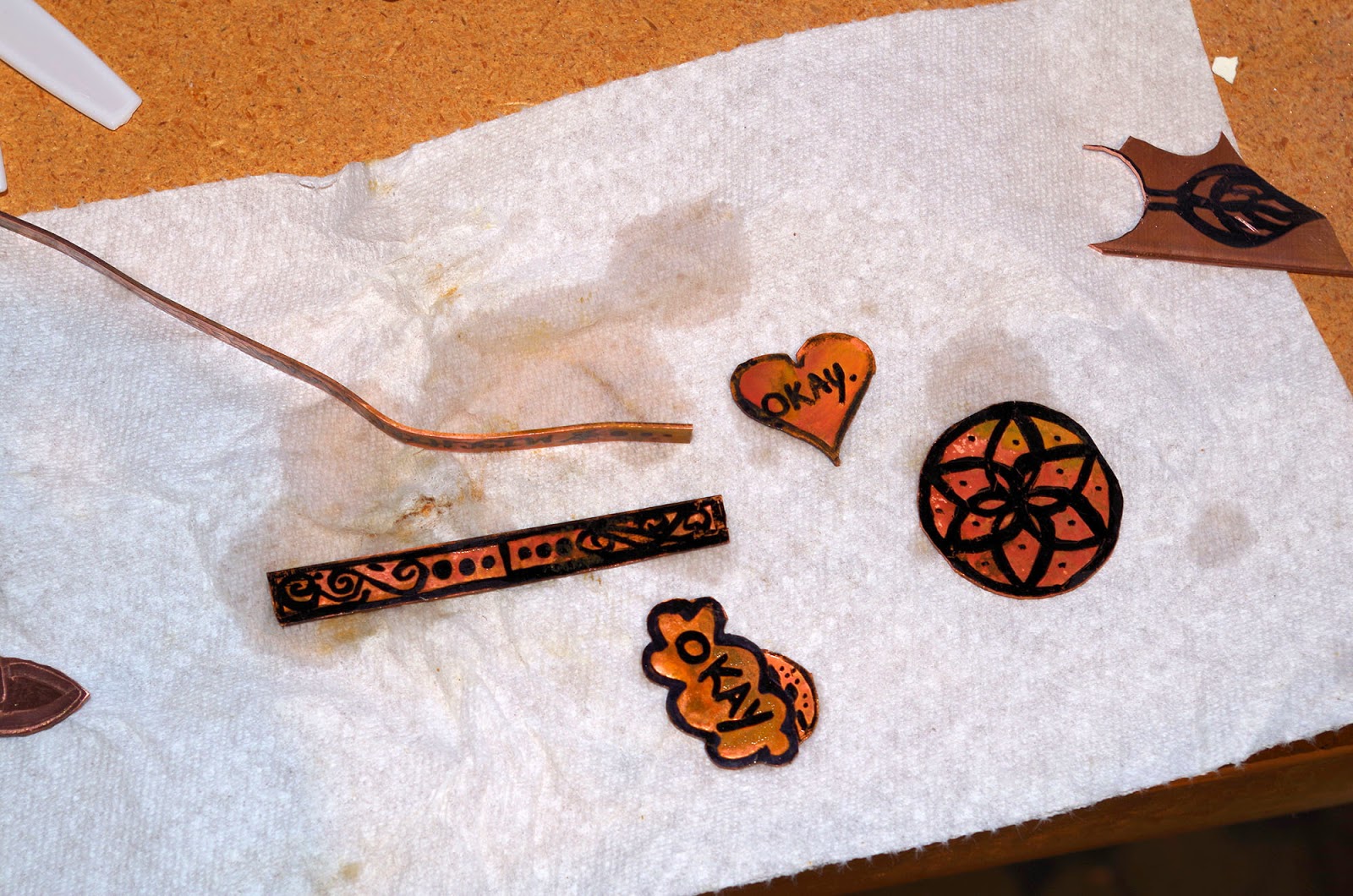 The Making of Hand Drawn Copper Jewelry Shealynn's Faerie Shoppe