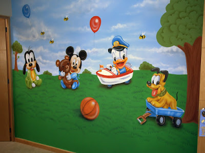 MURAL CON BEBES DISNEY