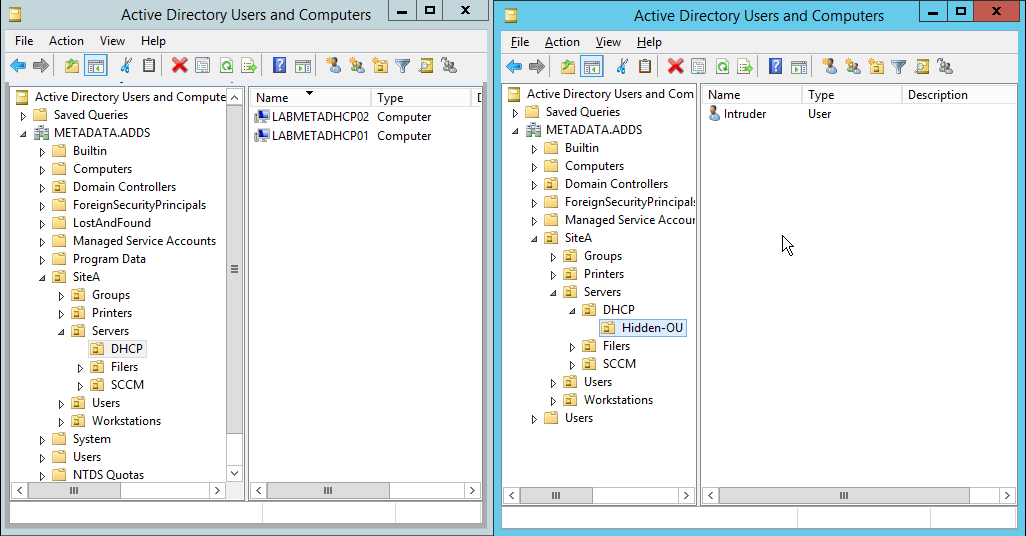 Active Directory et la Sécurité: Dissimulation d'objets Active Directory via la fonctionnalité ...
