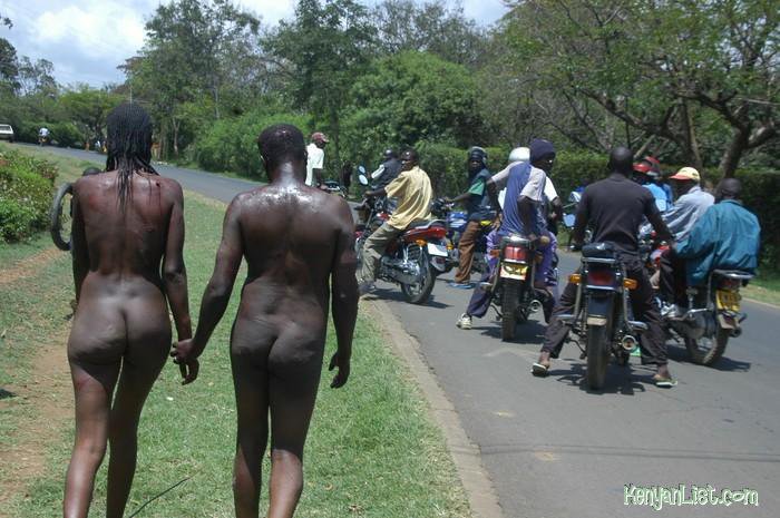 Woman stripped naked in kenya. 
