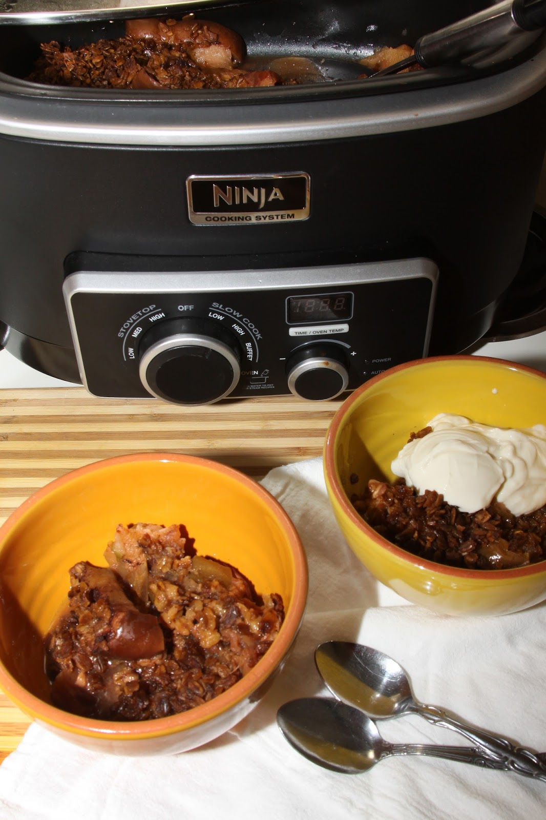 For the Love of Food CrockPot Overnight Breakfast Apple Crisp