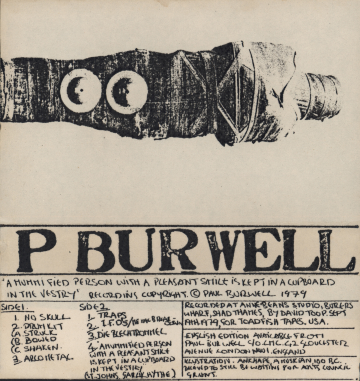 David Toop / Paul Burwell - Wounds David Toop / Paul Burwell - Wounds