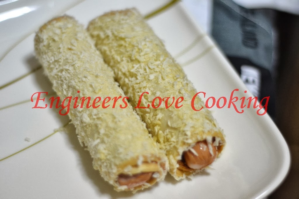 Engineers Love Cooking GULUNGAN ROTI SOSEJ BERKEJU / CHEESY SAUSAGE