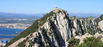 Gibraltar, view of the Upper Rock Nature Reserve