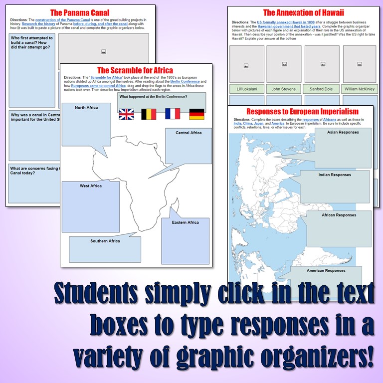 Students of History: Imperialism Google Drive Interactive Notebook