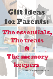Gift ideas for parents including the essentials, the treats and the memory keepers. Perfect for Christmas and Birthdays, #giftguide 2