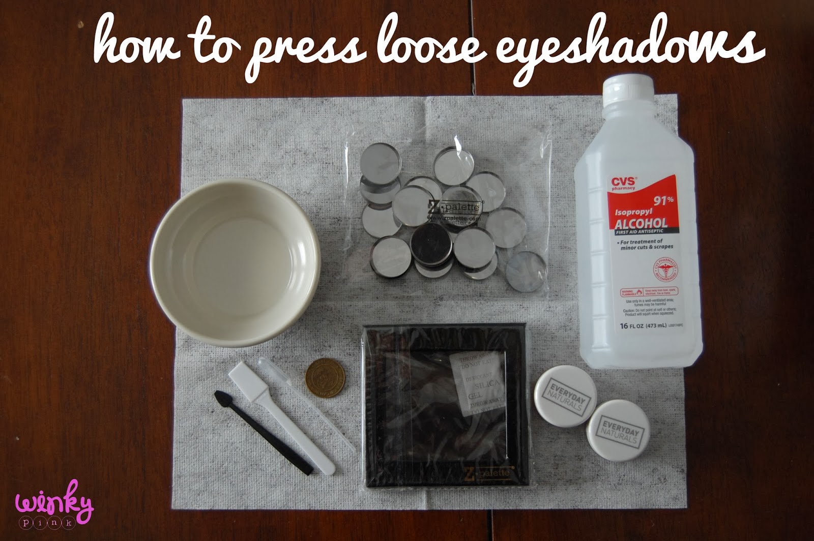 Winky Pink Tip Tuesday How to Press loose eyeshadows