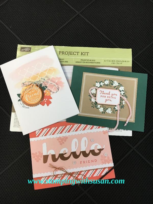 Stamping With Susan Stampin' Up Hello Friend Card Kit