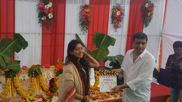 Fidaa movie Muhurtam shot on Sai pallavi Fidaa movie Muhurtam shot on Sai pallavi