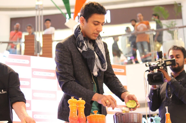 Chef Ranveer Brar with Le Creuset Chef Ranveer Brar with Le Creuset