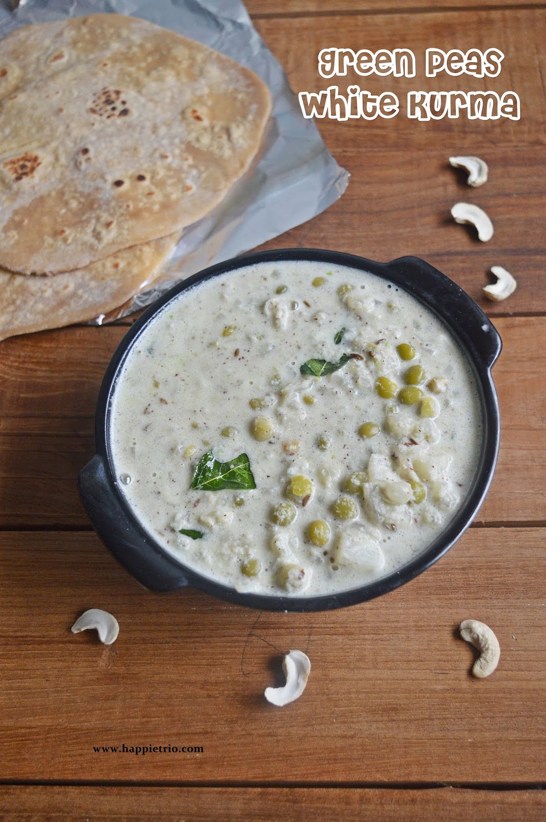 Green Peas White Kurma Restaurant style Patani Vellai Kurma Cook