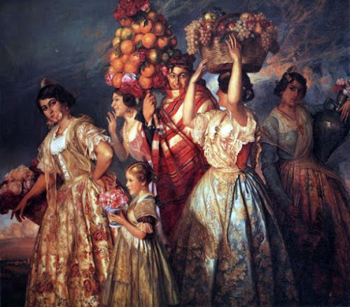 José Pinazo Martínez, Pintor Valenciano, Pintura Costumbrista Valenciana, Pintura Valenciana, Valencianas en pintura