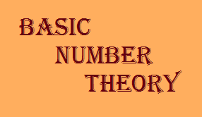 basic number theory basic number theory