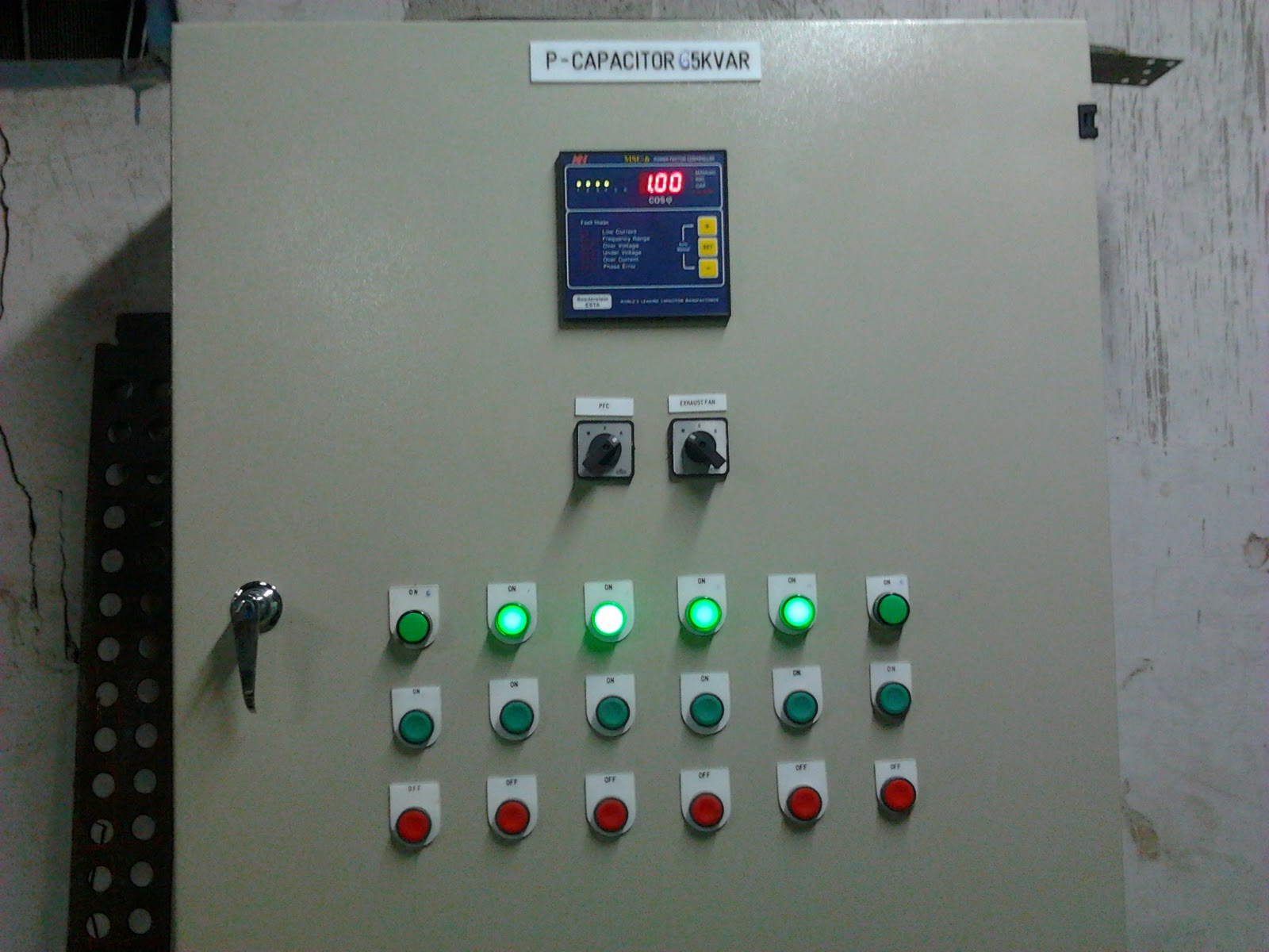 Etnik Sugitama Engineering PANEL CAPACITOR BANK POWER FACTOR CONTROLLER