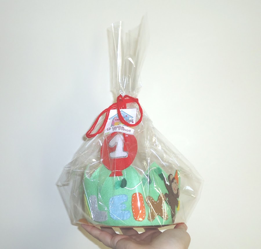 Corona cumpleaños en fieltro - Animales