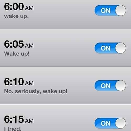 “Often we miss the alarms sounding in our lives because we’re not