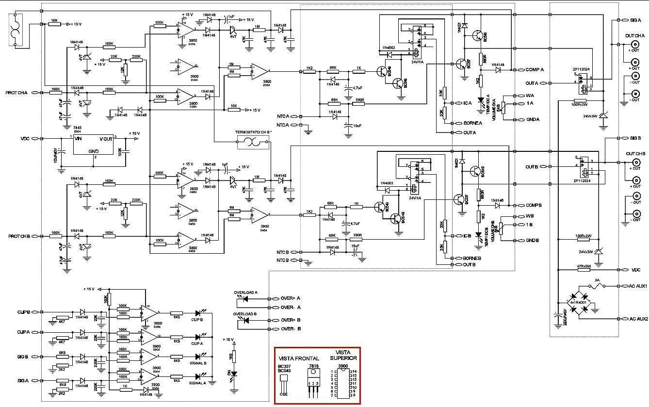 Electro help: AUDIO AMPLIFIER CIRCUIT DIAGRAM Used ...