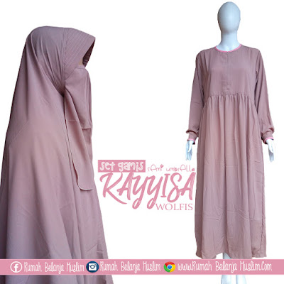 Set Gamis Babydoll Kayyisa Coklat Milo Set Gamis Babydoll Kayyisa Coklat Milo