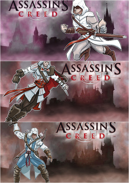 Assassin's Creed: Invitaciones, Fondos o Marcos para Imprimir Gratis. Assassin's Creed: Invitaciones, Fondos o Marcos para Imprimir Gratis.