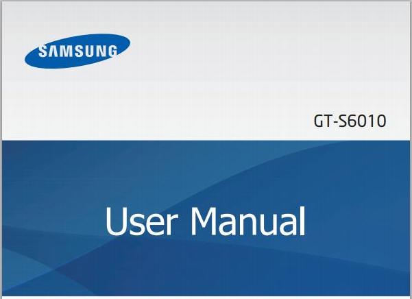 Samsung Galaxy Music Manual Cover Samsung Galaxy Music Manual Cover