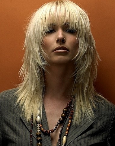 medium length haircut choppy hairstyles