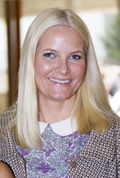 Princess Mette-Marit of Norway attended the opening ceremony of the Nordic Pavilion at the 56th International Art Exhibition (Biennale d'Arte) titled 'All the Worlds Futures