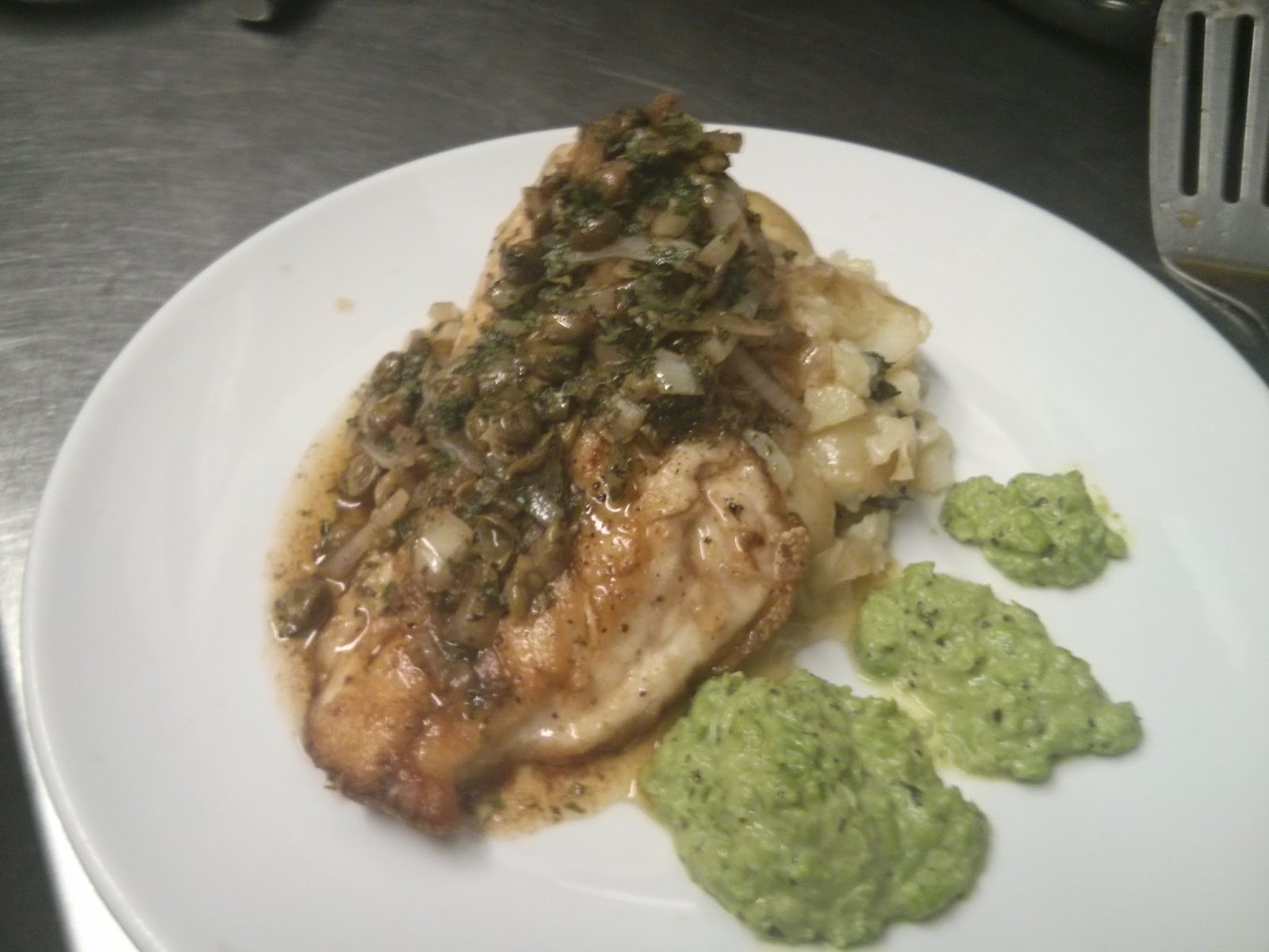My Chef Blog Bream with grenobloise sauce