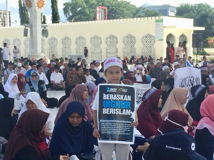 Muslimin di Aceh Gelar Aksi Bela Uighur