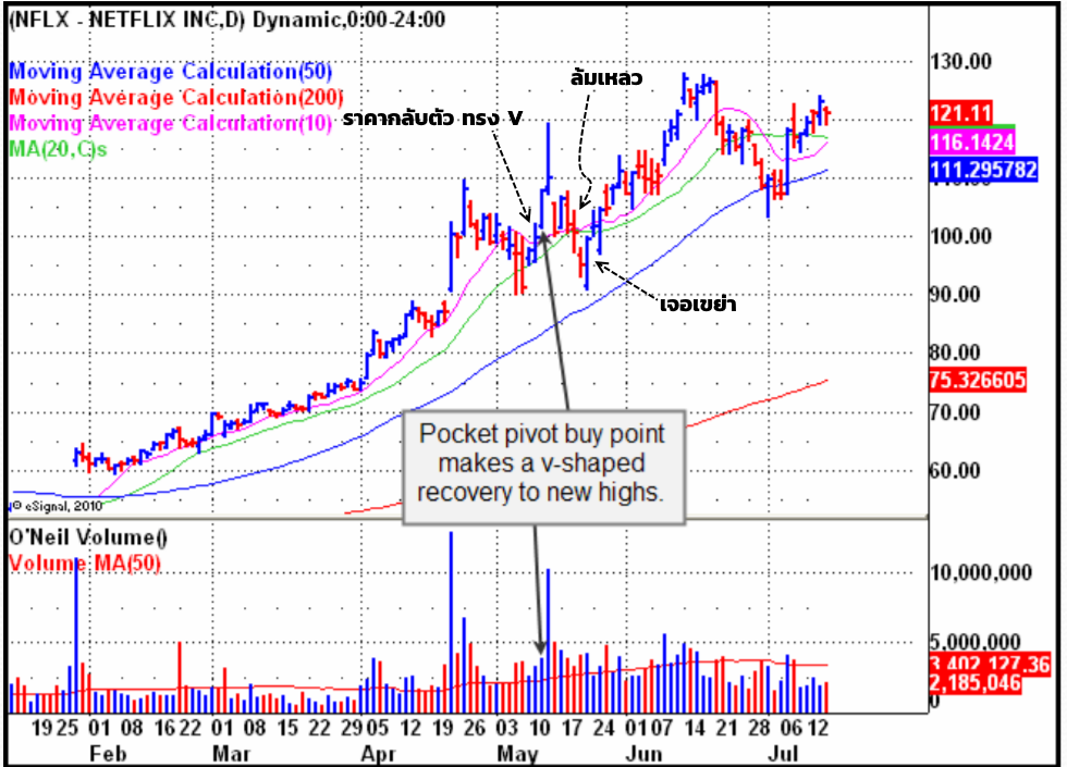 สรุปกฎ Pocket Pivot Buy Point 10 ข้อ