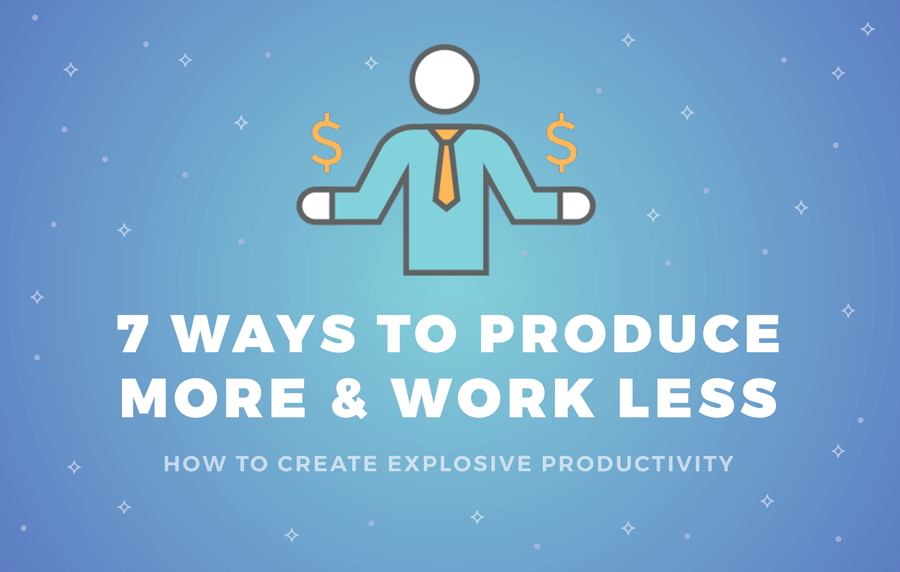 7 Ways To Produce More & Work Less Infographic / Digital Information World