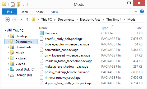 sims 4 custom content folder download