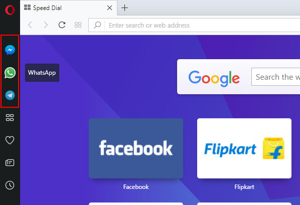 Whatsapp, facebook, telegram on opera browser Whatsapp, facebook, telegram on opera browser